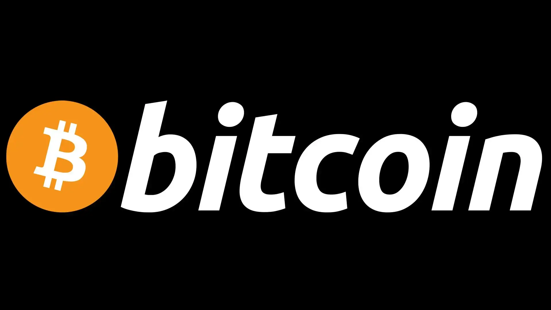Bitcoin Logo 1920 x 1080 Black BG webP